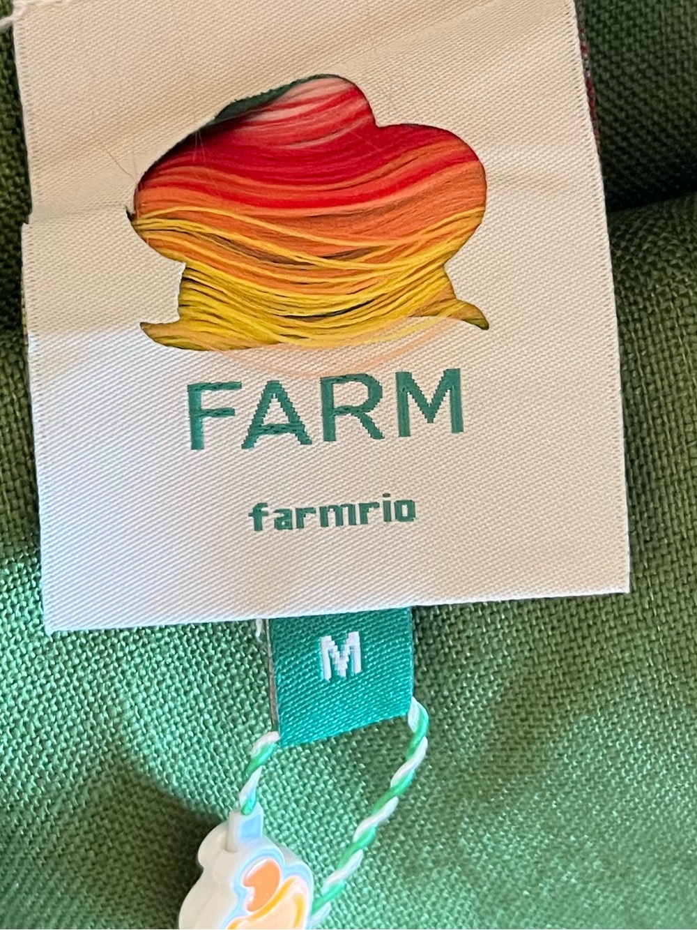 Farm Rio: Green Monstera Leaf Sleeveless Euroflax Premium Linen Maxi
Dress M - Picture 8 of 8